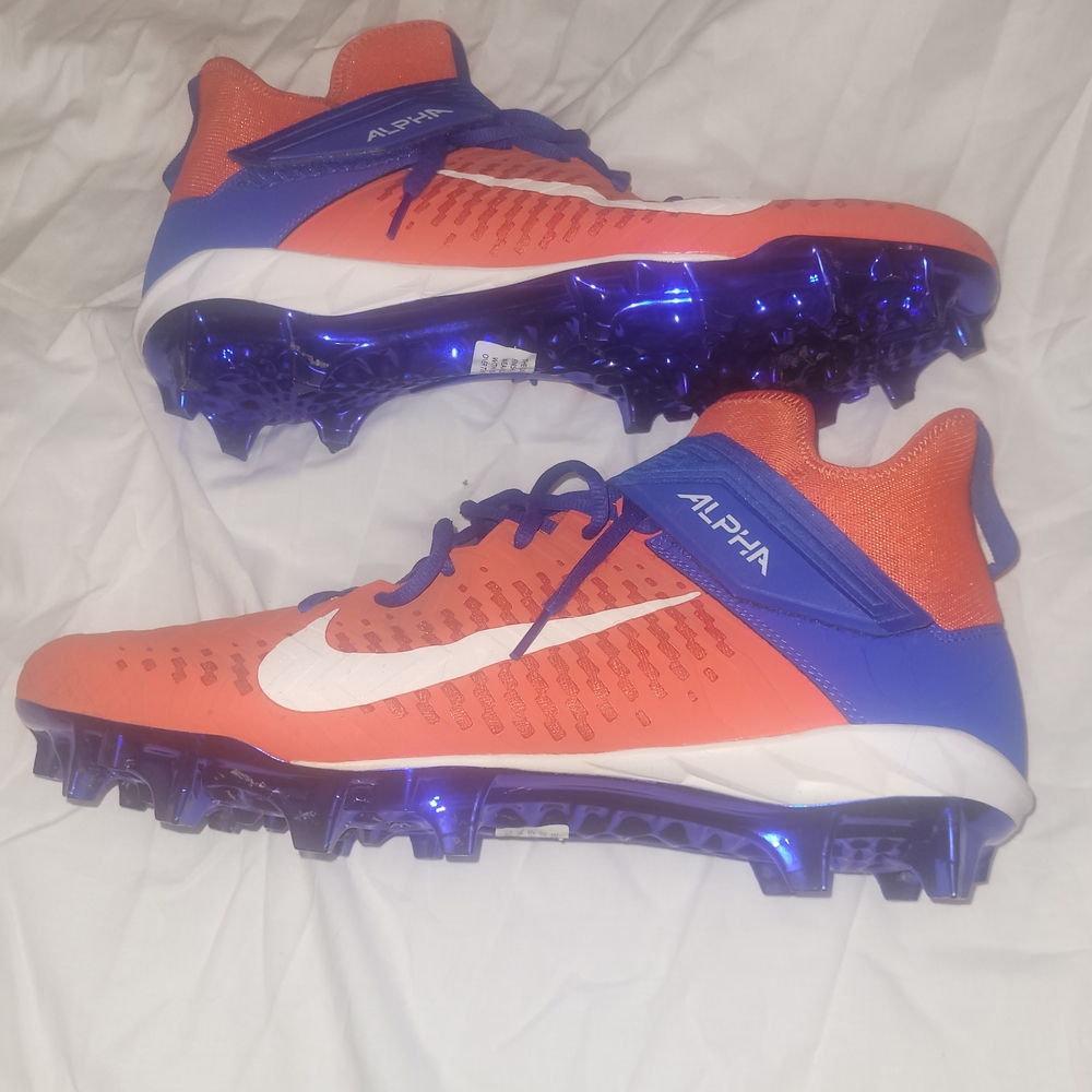 Nike Alpha Orange and Blue Cleats